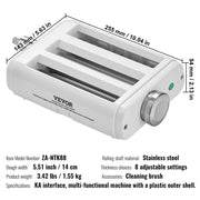 Load image into Gallery viewer, SucceBuy Pasta Attachment for KitchenAid Stand Mixer 3-IN-1 Stainless Steel Pasta Roller Cutter Set Including Pasta Sheet Roller - AMOCART
