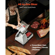 Load image into Gallery viewer, Amocart Commercial Meat Slicer 10 inch 320W Food-Slicer with SUS420 Blade 0-0.4 inch Adjustable Thickness for Frozen Meat Ham

