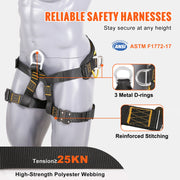 Load image into Gallery viewer, Amocart Half Body Safety Harness Tree Climbing Harness Half Protection Harness 340 lbs for Fire Rescuing Caving Rock Climbing
