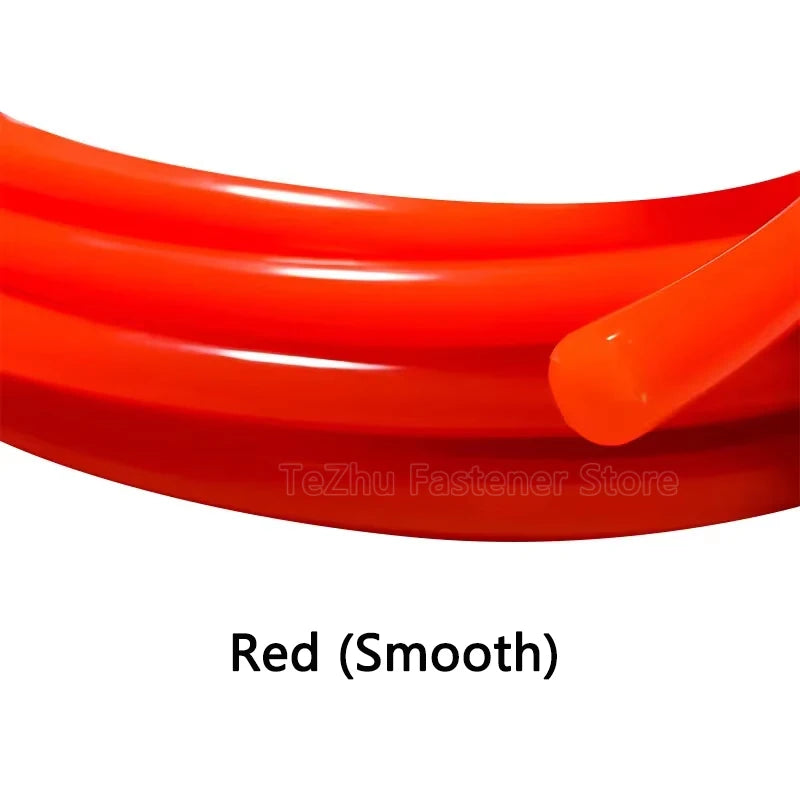 1-10Meter Polyurethane Conveyor Belts Round PU Drive Belt Meltable Cord Dia 2/2.5/3/3.5/4/5/6/7/8/9/10/12/15/18/20mm Green/Red