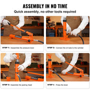 Load image into Gallery viewer, Amocart 10 Ton Hydraulic Jack Air Pump Lift Ram Body Frame Porta Power Repair Kits Multi-functional Auto Body Frame Repair Kits
