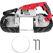 Load image into Gallery viewer, Amocart Portable BandSaw 5Inch Cutting Capacity Cordless Variable Speed 10Amp Motor Deep Cut Bandsaw for Metal Wood Pipes Rebar
