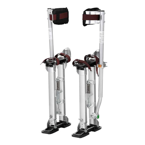 Amocart  Drywall Stilts 18''-30''/36''-50'' Adjustable Aluminum Tool Stilts with Protective Knee Pads Non-Slip Work Stilts