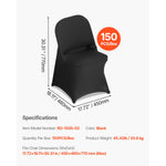 Amocart 50 Pcs Purple Chair Covers Polyester Spandex Chair Cover Stretch Slipcovers for Wedding Party Flat-Front Chair Covers