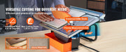 Load image into Gallery viewer, SucceBuy Wet Tile Saw 7-inch 65Mn Steel Blade 3500 RPM Induction Motor Tile Cutter Wet Saw Water Reservoir 0-45 Degrees Angle
