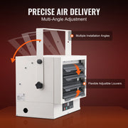 Load image into Gallery viewer, SucceBuy Electric Garage Heater Digital Fan Forced Wall with Remote Control Overheat Protection Hardwired Heater  for Workshop - AMOCART

