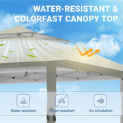 Load image into Gallery viewer, Pop Up Canopy Tent 13x13 FT, Outdoor Easy Setup Gazebo with Wheeled Carry Bag, Heavy Duty Outside Shelter with UV-Resistant
