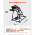 SucceBuy Electric Tube Bending Machine 750W Electric Tubing Bender w/ 6L Hydraulic Cylinder w/ 3 Dies for 1" 1-1/2" 1-3/4" Pipes