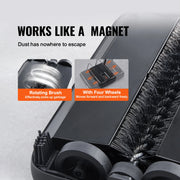Charger l'image dans la visionneuse de galerie, SucceBuy Manual Carpet Sweeper 7.87 in Sweeping Paths 300ml Dustbin Capacity w/ Comb for Home Rugs Hardwood Surfaces Wood Floors
