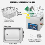 SucceBuy 10L 30L Ultrasonic Cleaner 28/40khz Dual Frequency Digital Portable Washing Machine Ultrasound Cleaner Home Appliance