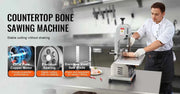 Charger l'image dans la visionneuse de galerie, Amocart Commercial Electric Meat Bandsaw 650W 1800W Stainless Steel Countertop Bone Sawing Machine Frozen Fish Cutter for Pork
