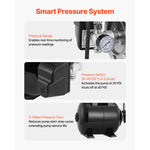 SucceBuy 1.1 HP Shallow Well Pump with Pressure Tank 120V 1320 GPH with 5-Gal Tank 20/40 PSI Pressure Switch for Home Garden