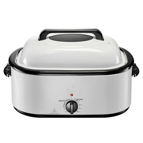 SucceBuy 26QT Roaster Oven Electric Roasting Pan 150-450℉ Adjustable Temperature FastCooking Turkey Roaster w/ Cool-Touch Handle