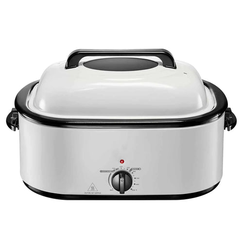 Amocart 26QT Roaster Oven Electric Roasting Pan 150-450℉ Adjustable Temperature FastCooking Turkey Roaster w/ Cool-Touch Handle