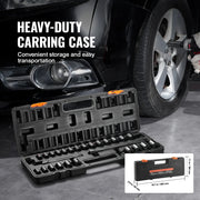 Load image into Gallery viewer, Amocart 3/8" Drive Impact Socket Set 29 Pcs Shallow Socket SAE 3/8-1" and Metric 8-22mm 6Point CR-V Alloy Steel for Auto Repair
