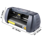 Bild in Galerie-Viewer laden, SucceBuy Vinyl Cutter Machine Computer Windows Software 3 Blades Pen Holder 14Inch 375MM Max Paper Feed Printer Cutting Plotter
