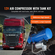 Load image into Gallery viewer, SucceBuy 12V Air Compressor with Tank 3/6L Train Horn Air Compressor 120psi Air Compressor System for Train Horn/Inflating Tire
