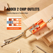 Bild in Galerie-Viewer laden, SucceBuy 56 Pcs Pocket Hole Jig Mini Jig Pocket Hole System with 9" C-clamp Step Drill Wrench Drill Stop Ring Square Drive Bit
