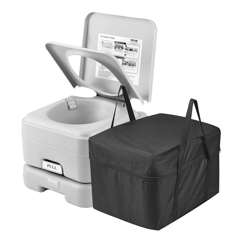 Portable Toilet for Camping Porta Potty Push-Button Pressurized Flush Commode Leak-proof and Odourless Portable Toilet