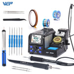 WEP 927-II 2 Helping Hands Electric Soldering Iron Station Digital Display 60W Soldering iron Kit Temperature Adjust Welding Too