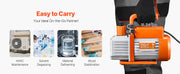 Load image into Gallery viewer, Amocart Vacuum Pump &amp; Oil Bottle 3.5CFM/4CFM/5CFM 1-Stage or 6CFM 9CFM 2-Stage, R134a R22 R410a Systems Conditioner Maintenance
