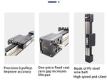 LHA60125 Precision Synchronous Motion Belt Slide Module XYZ Axis Gantry Linear Shaft Actuator Guide Rail Lifting Reciprocating