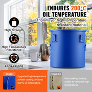 Load image into Gallery viewer, SucceBuy Fryer Grease Bucket 8Gal Oil Disposal Caddy Carbon Steel Fryer Bucket with Rust-Proof Coating Oil Transport Container - AMOCART
