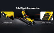 Bild in Galerie-Viewer laden, Amocart 2.5T Floor Hydraulic Jack Pneumatic Low Profile Floor Jack Heavy-Duty Steel Racing Floor Jack with Piston Lift Pump
