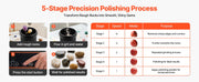 Charger l'image dans la visionneuse de galerie, Amocart Rock Tumbler Kit Rock Polishing Kit 4 Speed Settings 9-Day Polishing Timer Stone Polishing Kit Rock Polisher

