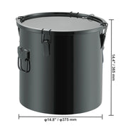Load image into Gallery viewer, Amocart Fryer Grease Bucket 8Gal Oil Disposal Caddy Carbon Steel Fryer Bucket with Rust-Proof Coating Oil Transport Container
