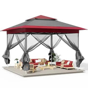 Load image into Gallery viewer, Pop Up Gazebo Tent Outdoor   Easy Set-up Folding Shelter with Netting Metal Fe Sned House Shade Vented for Patio Lawn Party Bac

