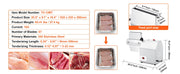 Bild in Galerie-Viewer laden, Amocart Commercial Meat Tenderizer Heavy Duty 304 Stainless Steel Kitchen Tool with Meat Tong Cleaning Brush and Meat Machine
