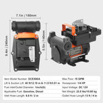 Amocart Fuel Transfer Pump 12V DC 5GPM / 8GPM / 12GPM Portable Type Electric Diesel Transfer Pump for Diesel Methanol Blends