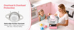 Amocart Cotton Candy Machine Commercial 1000W Electric Candy Floss Maker Easy Use with 15 inch Stainless Steel Bowl