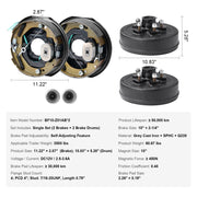 Load image into Gallery viewer, SucceBuy Trailer Hub Drum Kits Self-Adjusting Trailer Brake Assembly 7000 lbs Axle Backing Plates for Brake System Part Replace
