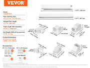 Load image into Gallery viewer, SucceBuy Mini Split Line Set Cover PVC Decorative Pipe Line Cover For Air Conditioner Easy to Install Paintable for Heat Pump - AMOCART
