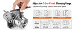 Amocart Precision Milling Rotary Table 4''/100mm Horizontal Vertical Model with 3-Jaw Chuck Indexing Tools for Milling Machines