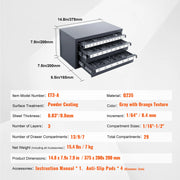 Bild in Galerie-Viewer laden, Amocart Steel Drill Dispenser Organizer Cabinet Storage Drill Bit Dispenser Cabinet Three-Drawer Drill Bit Organizer Cabinet

