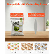 Load image into Gallery viewer, SucceBuy Continuous Heat Sealing Machine 0.32-0.47in Seal Width Automatic Band Sealer with Temperature Control for Plastic Bags

