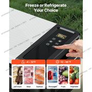 Load image into Gallery viewer, Succebuy 15-55L Portable Cooler Electric Compressor 12V/24V DC 110-240V AC Freezer Refrigerator for Home
