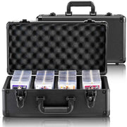 Load image into Gallery viewer, SucceBuy Graded Card Storage Box 4 Slots or 5Slots with Key Lock or Coded Lock Foam Dividers for 96/108/120/162 PSA Graded Cards
