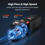 Amocart Hydraulic Pump Power Unit 10 Qt/15 Qt Single Acting Hydraulic Unit 6.3 L/min Oil Flow for Dump Truck Auto Repair Garage