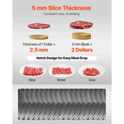 Load image into Gallery viewer, Amocart Meat Cutter Machine Blade 5/7mm Replacement Commercial Blade for Model 90 Food Slicer Stainless Steel for Boneless Meat
