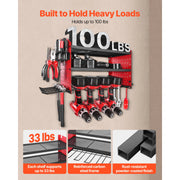 Bild in Galerie-Viewer laden, Amocart 3-Layer Power Tool Wall Mount Holder Pegboard Wall Storage Tool Set Drill Screwdriver Storage Rack for Workshop/Garage
