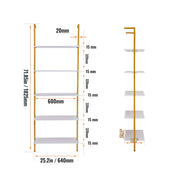 Load image into Gallery viewer, SucceBuy Industrial Pipe Shelf Wall-Mount Floating Rustic Wood Shelves Bracket Storage Rack Sundries Holder for Kitchen Bedroom - AMOCART
