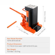 Load image into Gallery viewer, Amocart Hydraulic Toe Jack 2.5 Ton On Toe Toe Jack Lift 5 Ton On Top Lift Capacity Machine Jack 0.8-5.3 in
