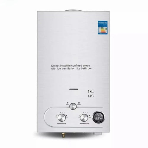 Water Heater 18L LPG Gas Water Heater Domestic Instant Tankless Propane Tankless Gas Water Heater