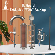 Load image into Gallery viewer, HOOLOO D8/15 Home Distiller Alcohol Distiller Hydrosol Essential Oil Still Copper Moonshine Apparatus Multifunctional Distiller
