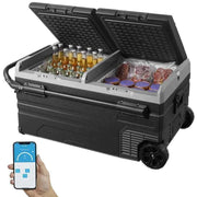 Load image into Gallery viewer, Amocart 75L 95L Small Car Fridge Portable Mini Dual Storage Zone Refrigerator Compressor Truck Freezer Cooler for Home Use
