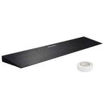 Amocart 1.2" Rise Threshold Ramp Cuttable Natural Rubber Wheelchair Ramp Scooter with Double-Sided Tape for Doorways Driveways